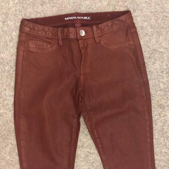 Banana Republic Coated Rust /Brownish jeans - Picture 2 of 5